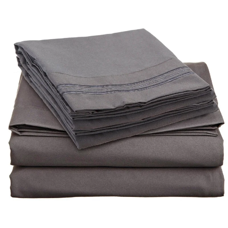 Quilted Cotton Sheets for a Warm and Inviting Bed4 Piece 1600 Count Super Soft Sheet Set Twin Gray Quilted Cotton Sheets for a Warm and Inviting Bed4 Piece 1600 Count Super Soft Sheet Set Twin Gray