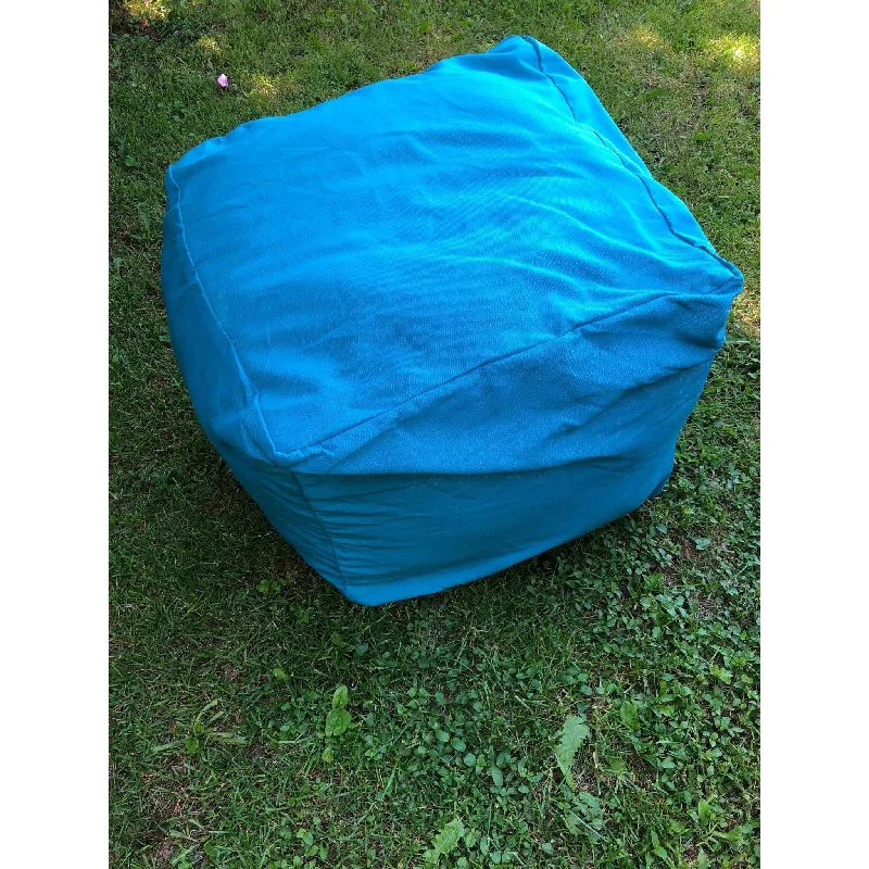 Decorative Pillows for Living Room MakeoverDIY Pouf Cover, Outdoor Poufs, Blue Bright Poufs Decorative Pillows for Living Room MakeoverDIY Pouf Cover, Outdoor Poufs, Blue Bright Poufs