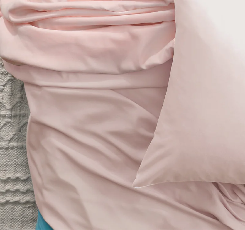 King - Size Sheet Sets with a Decorative Pillow SetVintage Washed Soft Microfibre Sheet Set Range Blush King - Size Sheet Sets with a Decorative Pillow SetVintage Washed Soft Microfibre Sheet Set Range Blush