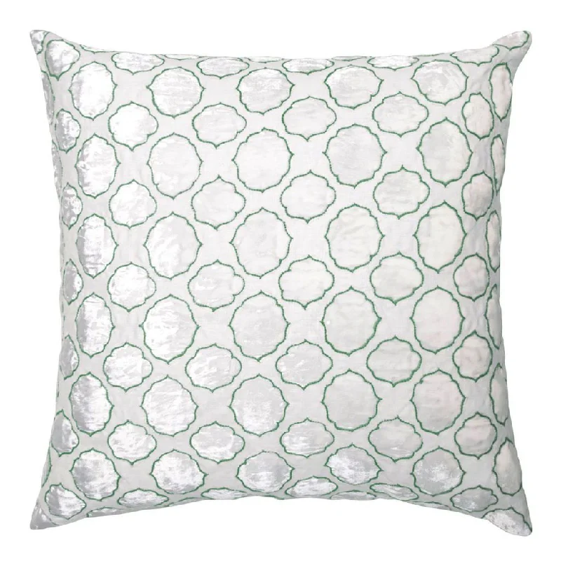 Round Pillows for Boho-Style InteriorsGrass Tile Velvet Appliqué Pillow by Kevin O'Brien Studio Round Pillows for Boho-Style InteriorsGrass Tile Velvet Appliqué Pillow by Kevin O'Brien Studio