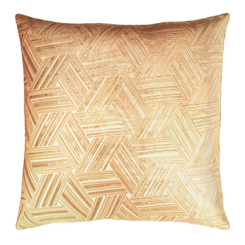 Adjustable Pillows for Customized ComfortGold Beige Entwined Velvet Pillow by Kevin O'Brien Studio Adjustable Pillows for Customized ComfortGold Beige Entwined Velvet Pillow by Kevin O'Brien Studio