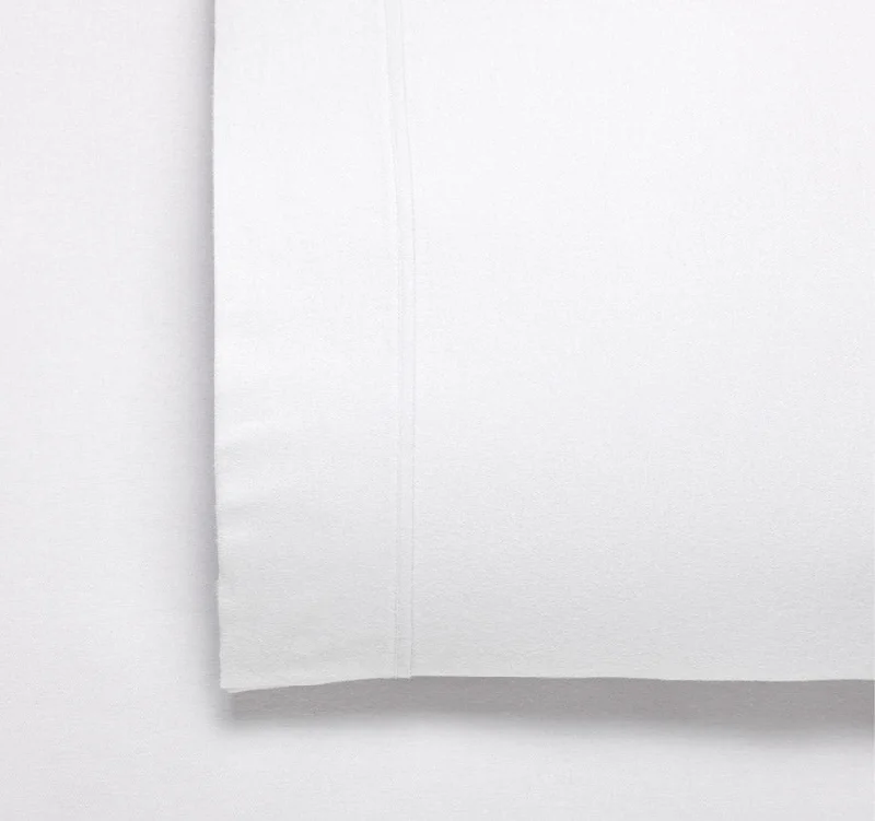 Jersey - Knit Sheets for a Comfortable and Casual BedFletcher Flannelette Mega Sheet Set Range White Jersey - Knit Sheets for a Comfortable and Casual BedFletcher Flannelette Mega Sheet Set Range White