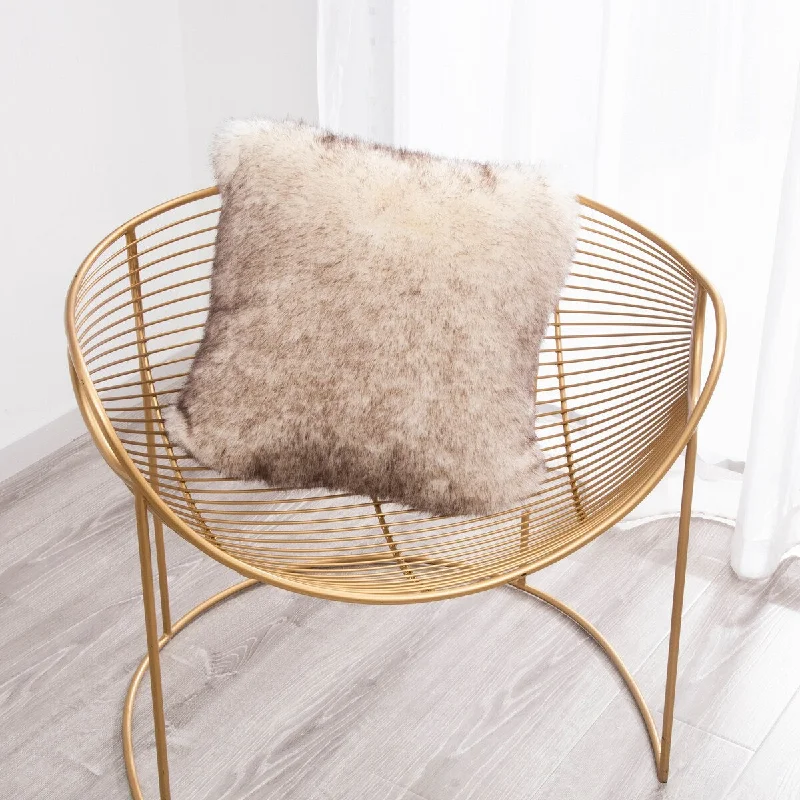 Soft and Fluffy Pillows for Bedroom ComfortFaux Fox Fur Printed Pillow