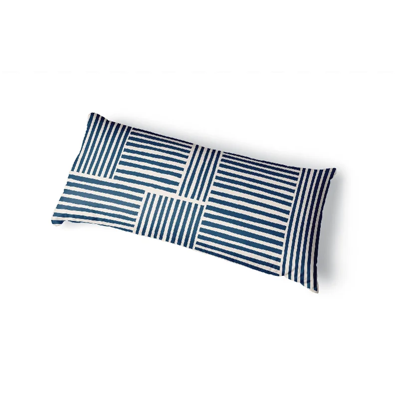 Square Pillows for Modern Home DecorIDA NAVY Body Pillow By Kavka Designs - Navy, Ivory Square Pillows for Modern Home DecorIDA NAVY Body Pillow By Kavka Designs - Navy, Ivory