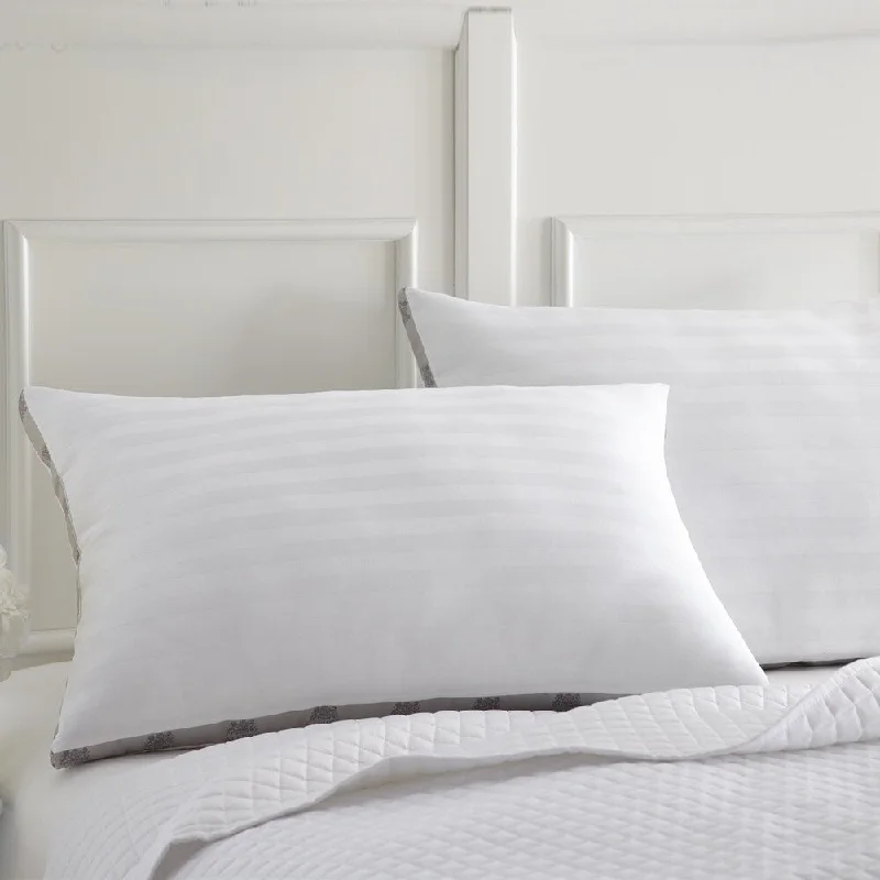 Decorative Pillows for Living Room MakeoverModern Threads 500 Thread Count 100-percent Cotton Dobby Stripe Down Alternative Pillow (Set of 2) - White Decorative Pillows for Living Room MakeoverModern Threads 500 Thread Count 100-percent Cotton Dobby Stripe Down Alternative Pillow (Set of 2) - White