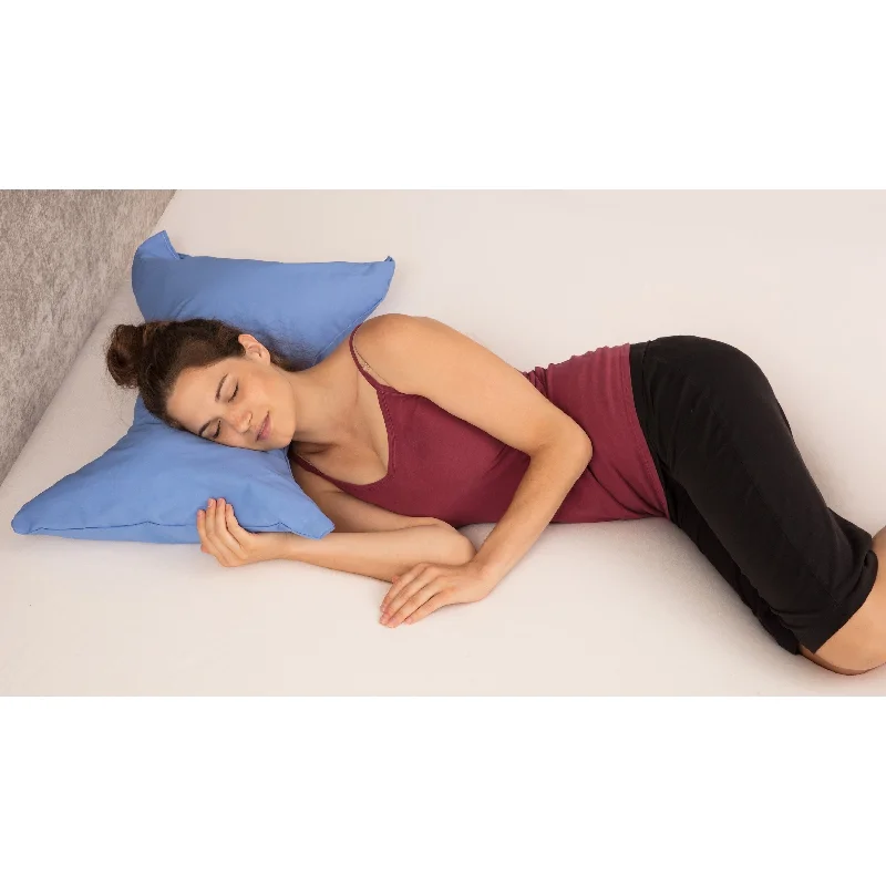 Plush Pillows for a Cozy BedSmall Bow Tie Pillow Blue