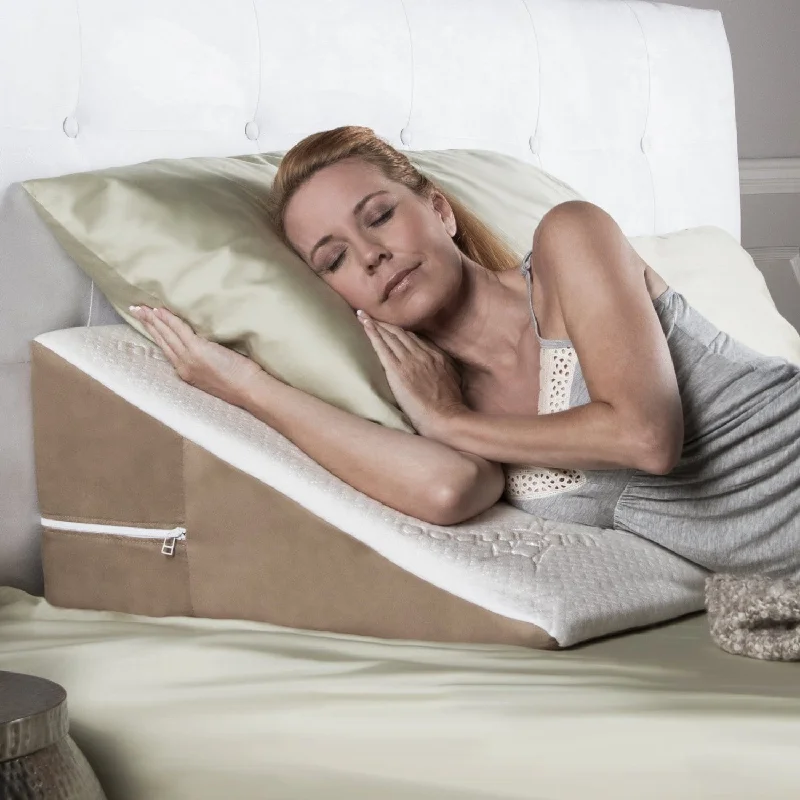 Down Alternative Pillows for Ethical ChoicesAvana Bed Wedge 8" Acid Reflux Memory Foam Pillow - White Down Alternative Pillows for Ethical ChoicesAvana Bed Wedge 8" Acid Reflux Memory Foam Pillow - White
