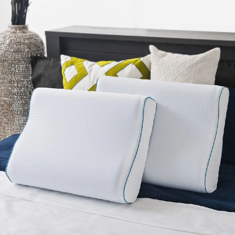 Soft and Fluffy Pillows for Bedroom ComfortPriage by Zinus MyGel Memory Foam Contour Pillow (Set of 2) Soft and Fluffy Pillows for Bedroom ComfortPriage by Zinus MyGel Memory Foam Contour Pillow (Set of 2)