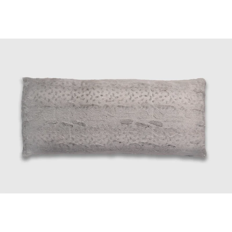 Pregnancy Pillows for Expectant MothersLondon Fog Snow Leopard Faux Fur Body Pillow - Grey Pregnancy Pillows for Expectant MothersLondon Fog Snow Leopard Faux Fur Body Pillow - Grey