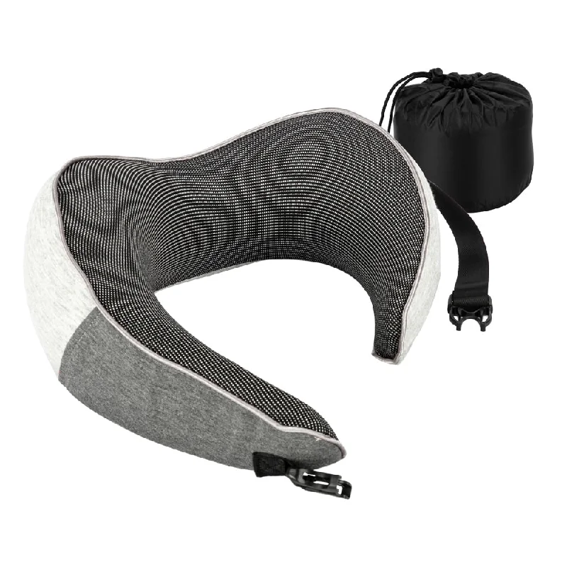 Kids Pillows with Fun DesignsFunctional Buckle Memory Foam Travel Neck Pillow Washable Pillowcase - Grey Kids Pillows with Fun DesignsFunctional Buckle Memory Foam Travel Neck Pillow Washable Pillowcase - Grey