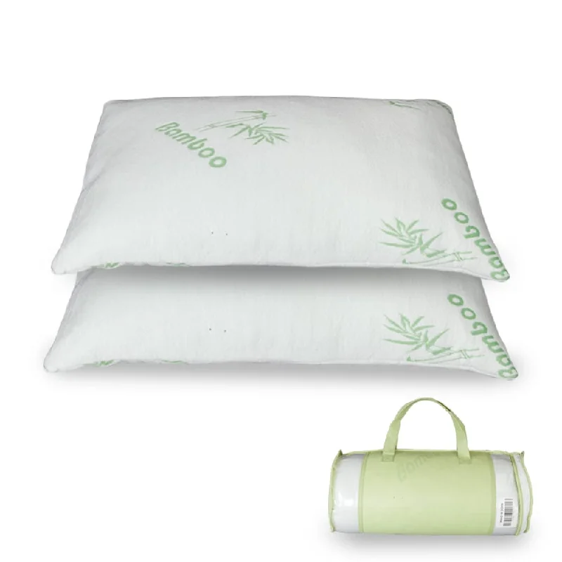 Travel Pillows for Long JourneysBamboo Fiber White Memory Foam Pillow