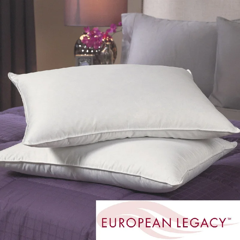 Plush Pillows for a Cozy BedEuropean Legacy 400 Thread Count Core Support Down Pillows (Set of 2) Plush Pillows for a Cozy BedEuropean Legacy 400 Thread Count Core Support Down Pillows (Set of 2)