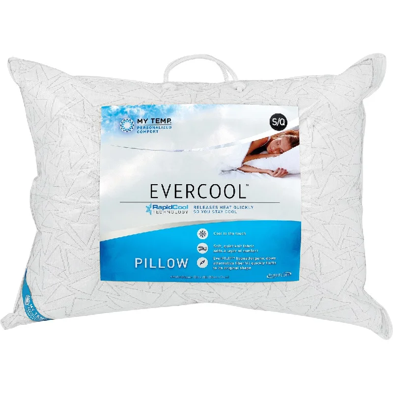 Firm Pillows for Side SleepersMyTemp EverCool Pillow with RapidCool Technology - White Firm Pillows for Side SleepersMyTemp EverCool Pillow with RapidCool Technology - White