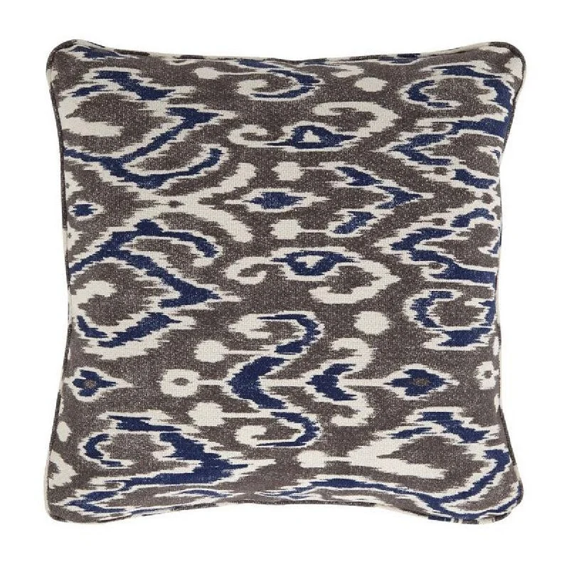 Cooling Pillows for Hot SleepersFabric Pillow with Geometric Design Motif, Set of 4, Blue and Gray - Blue, Gray Cooling Pillows for Hot SleepersFabric Pillow with Geometric Design Motif, Set of 4, Blue and Gray - Blue, Gray