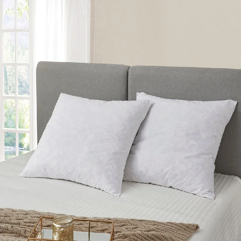Memory Foam Pillows for Neck SupportSerta European Square 26 x 26 Inch Feather Pillows (Set of 2) Memory Foam Pillows for Neck SupportSerta European Square 26 x 26 Inch Feather Pillows (Set of 2)