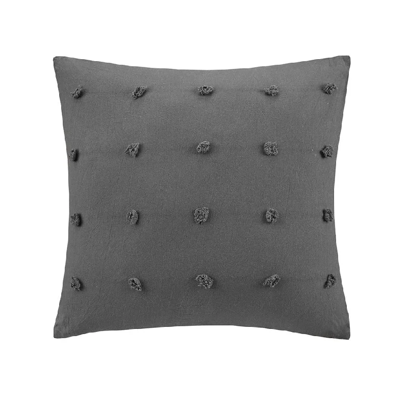 Down Alternative Pillows for Ethical ChoicesGracie Mills Mikel Chic Cotton Jacquard Pom Pom Oblong Pillow
