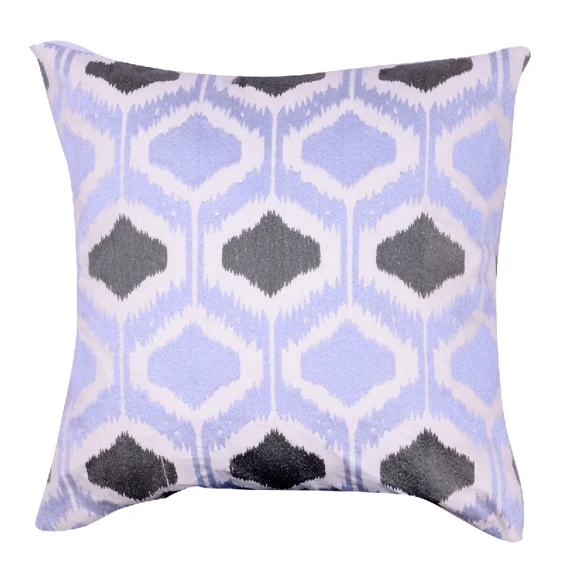 Memory Foam Pillows for Neck Support18 X 18 Inch Cotton Pillow with Ikat Pattern Embroidery, Set of 2, Multicolor Memory Foam Pillows for Neck Support18 X 18 Inch Cotton Pillow with Ikat Pattern Embroidery, Set of 2, Multicolor