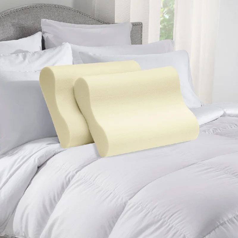Cooling Pillows for Hot SleepersTouch of Comfort Memory Foam Contour Pillows (Set of 2) - Off-white Cooling Pillows for Hot SleepersTouch of Comfort Memory Foam Contour Pillows (Set of 2) - Off-white