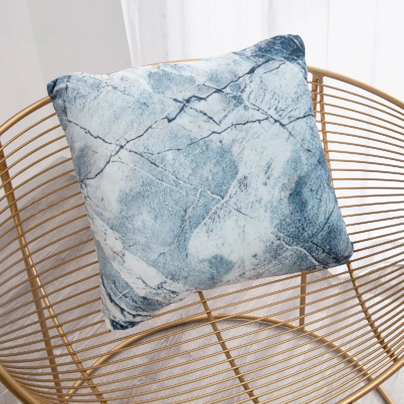 Velvet Pillows for a Touch of EleganceVelvet Print Pillow, Blue