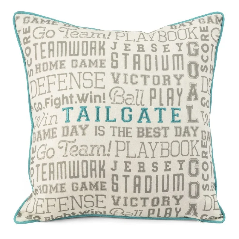 Plush Pillows for a Cozy BedTrisha Yearwood Tailgate Soft Blue Accent Pillow