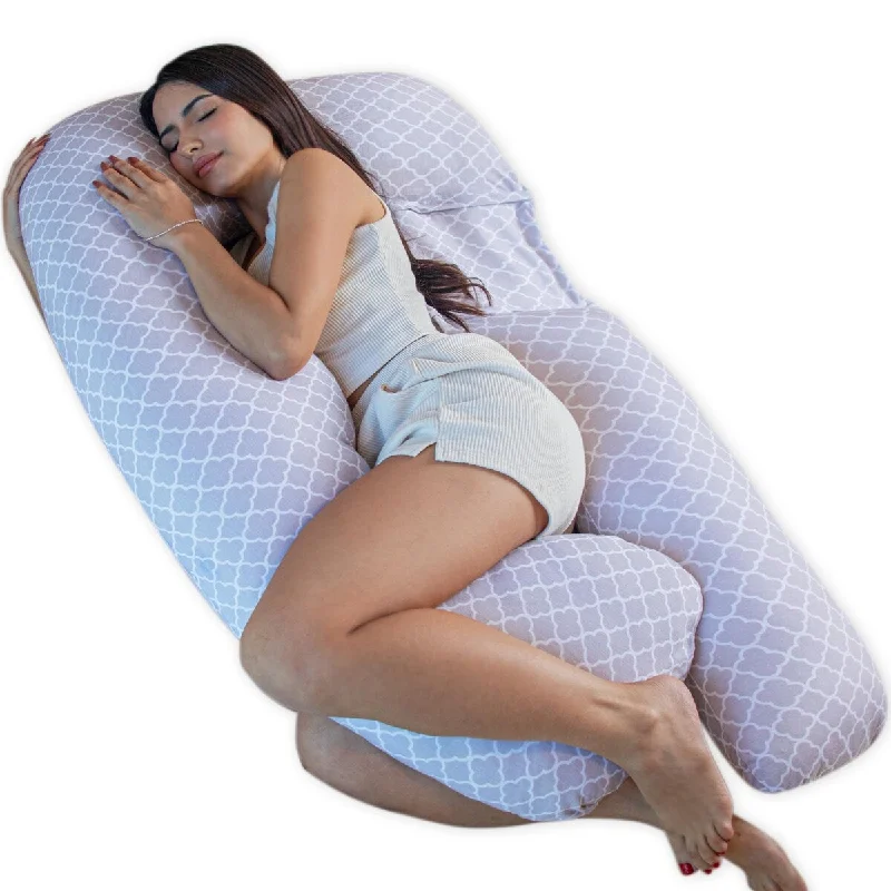 Cooling Pillows for Hot SleepersPregnancy Pillows,U-Shape Full Body Pillow Removable Jersey Cotton Cover Arabesque Pregnancy Pillows for Sleeping Body Pillows Cooling Pillows for Hot SleepersPregnancy Pillows,U-Shape Full Body Pillow Removable Jersey Cotton Cover Arabesque Pregnancy Pillows for Sleeping Body Pillows