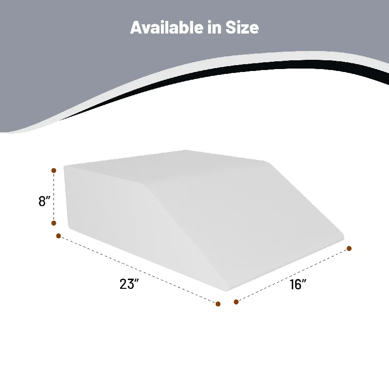 Down Alternative Pillows for Ethical ChoicesLeg Pillow-Full Foam Top, Leg Rest Elevating Foam Wedge- Improves Blood Circulation, Relieves and Recovers Injury. - Off White Down Alternative Pillows for Ethical ChoicesLeg Pillow-Full Foam Top, Leg Rest Elevating Foam Wedge- Improves Blood Circulation, Relieves and Recovers Injury. - Off White
