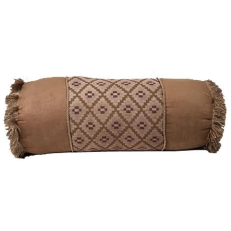 Cotton Pillows for Natural ComfortPaseo Road by HiEnd Accents Bear Bedding Roll Pillow, 9"x21"