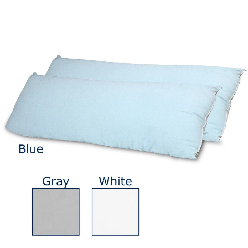 Cotton Pillows for Natural ComfortSerta Flannel Body Pillow (Set of 2)