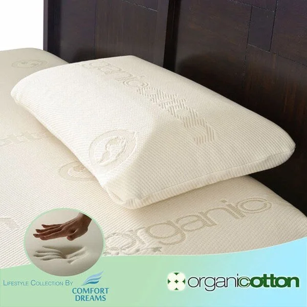 Soft and Fluffy Pillows for Bedroom ComfortComfort Dreams Cotton King-size Memory Foam Pillow