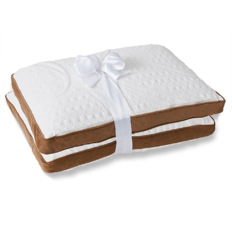 Orthopedic Pillows for Back Pain ReliefPriage by Zinus Dual-sided Memory Foam Microfiber Pillow (Set of 2) Orthopedic Pillows for Back Pain ReliefPriage by Zinus Dual-sided Memory Foam Microfiber Pillow (Set of 2)