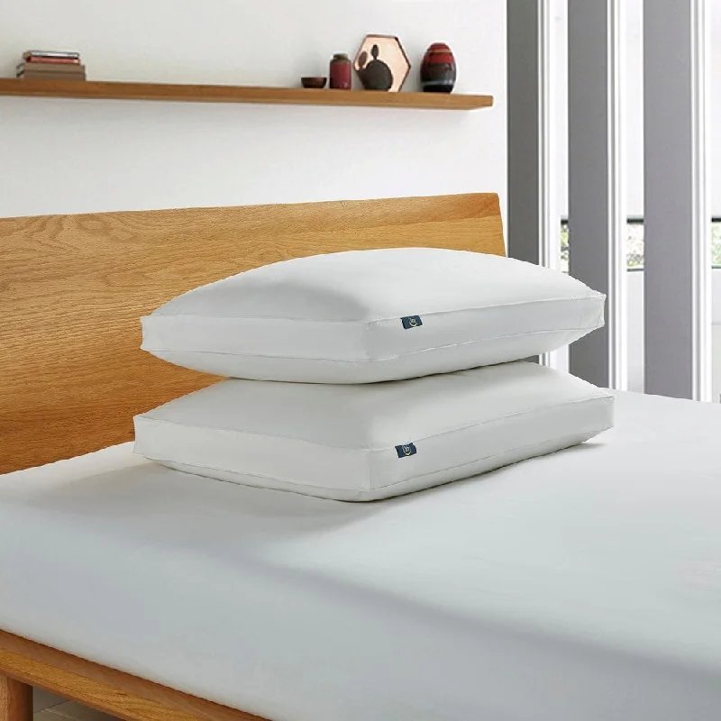 Bolster Pillows for Sofa DecorationSerta 233 Thread Count White Goose Feather and Down Fiber Pillow (Set of 2) Bolster Pillows for Sofa DecorationSerta 233 Thread Count White Goose Feather and Down Fiber Pillow (Set of 2)