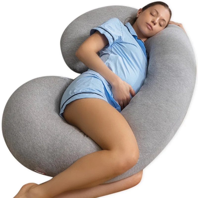 Lumbar Support Pillows for Car SeatsPregnancy Pillows,C-Shape Full Body Pillow Jersey Cover Grey Pregnancy Pillows for Sleeping Body Pillows for Adults Lumbar Support Pillows for Car SeatsPregnancy Pillows,C-Shape Full Body Pillow Jersey Cover Grey Pregnancy Pillows for Sleeping Body Pillows for Adults