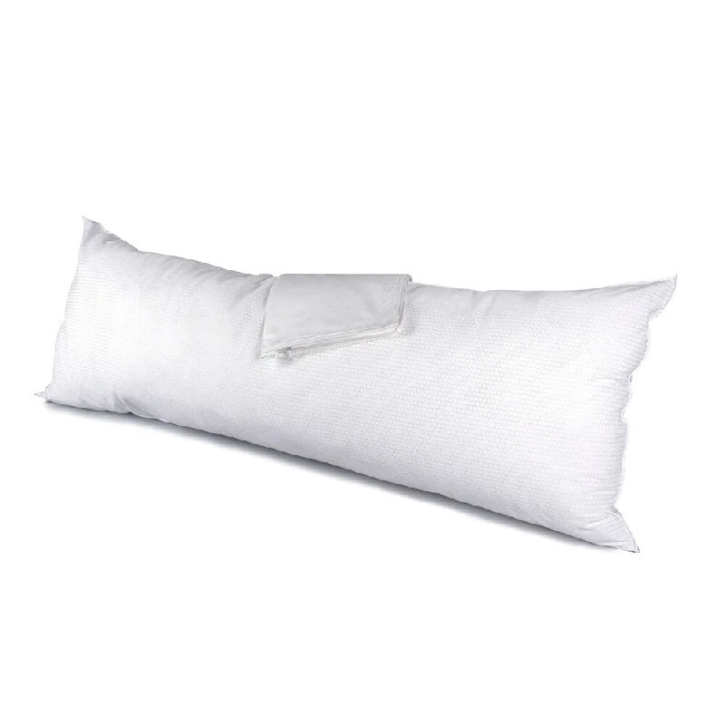 Lumbar Support Pillows for Car SeatsRestMate Temperature Control Body Pillow with Protector - White Lumbar Support Pillows for Car SeatsRestMate Temperature Control Body Pillow with Protector - White