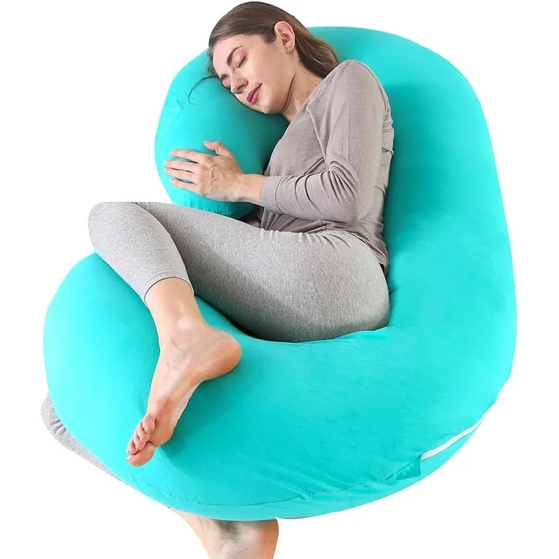 Memory Foam Pillows for Neck SupportPregnancy Pillow, C Shaped Full Body Pillow 52", Maternity Pillow Support for Back, Legs, Neck (Lakeblue) - Lake Blue Memory Foam Pillows for Neck SupportPregnancy Pillow, C Shaped Full Body Pillow 52", Maternity Pillow Support for Back, Legs, Neck (Lakeblue) - Lake Blue