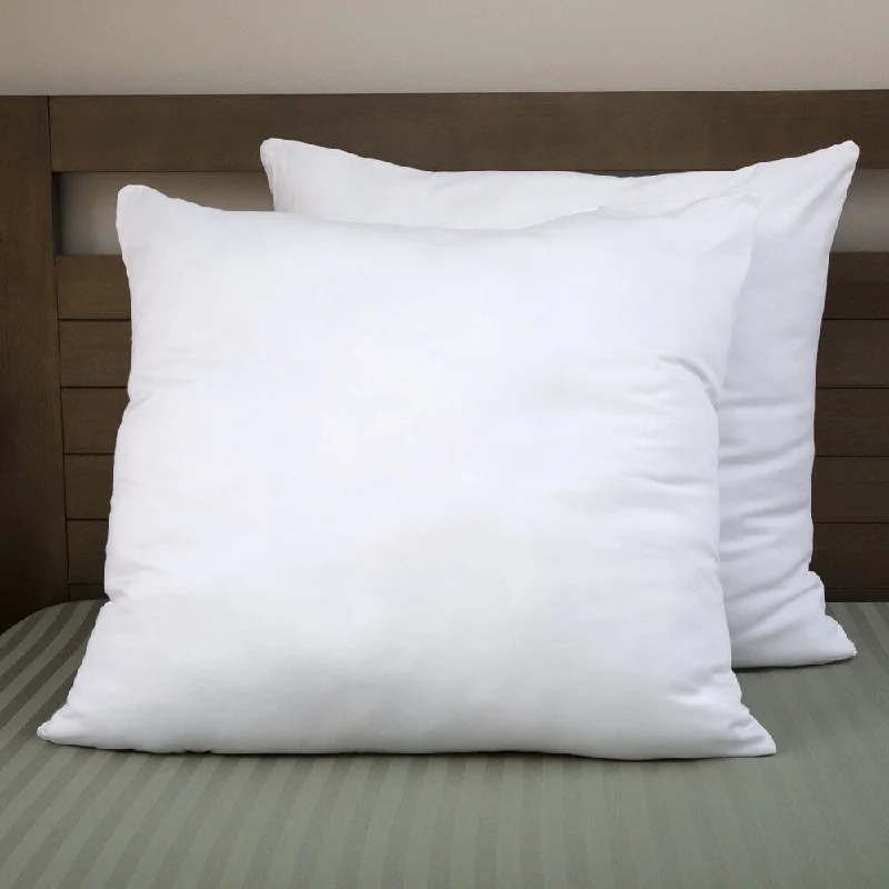 Plush Pillows for a Cozy BedMoments Cotton Overfilled 30 x 30 Euro Square Pillow (Set of 2) - White Plush Pillows for a Cozy BedMoments Cotton Overfilled 30 x 30 Euro Square Pillow (Set of 2) - White