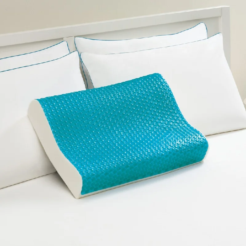 Feather Pillows for a Luxurious SleepComfort Memories Blue Bubble Memory Foam and Gel Contour Pillow Feather Pillows for a Luxurious SleepComfort Memories Blue Bubble Memory Foam and Gel Contour Pillow