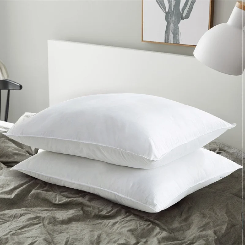 Firm Pillows for Side Sleepers2 Pack Premium Goose Down Bed Pillows for Stomach Sleepers - White Firm Pillows for Side Sleepers2 Pack Premium Goose Down Bed Pillows for Stomach Sleepers - White