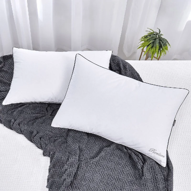 Lumbar Support Pillows for Car Seats2 Pack Natural Goose Feather and Down Bed Pillows - White Lumbar Support Pillows for Car Seats2 Pack Natural Goose Feather and Down Bed Pillows - White