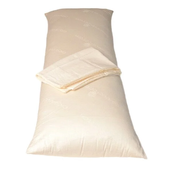 Cooling Pillows for Hot SleepersDe Luxe Wool Body Pillow with Pillowcase