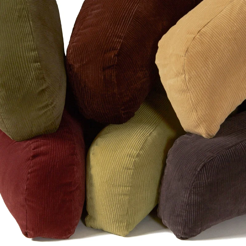 Adjustable Pillows for Customized ComfortOmaha Corduroy Junior Bed Rest Pillow