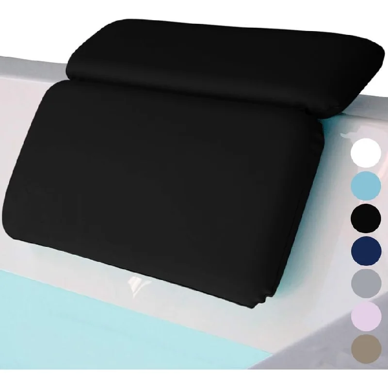 Feather Pillows for a Luxurious SleepBathtub Pillows for Neck Head and Back Support, Grip Bath Pillow for Curved or Straight Tub, Suction Waterproof Headrest, Black Feather Pillows for a Luxurious SleepBathtub Pillows for Neck Head and Back Support, Grip Bath Pillow for Curved or Straight Tub, Suction Waterproof Headrest, Black