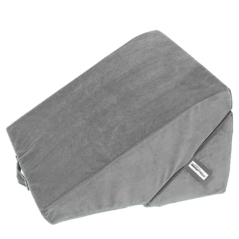 Back Support Pillows for Office ChairsDr Pillow 11 in 1 Flip a Pedic Pillow - Grey