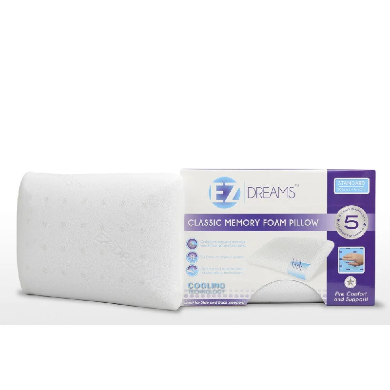 Square Pillows for Modern Home DecorEZ Dreams Memory Foam Classic Pillow