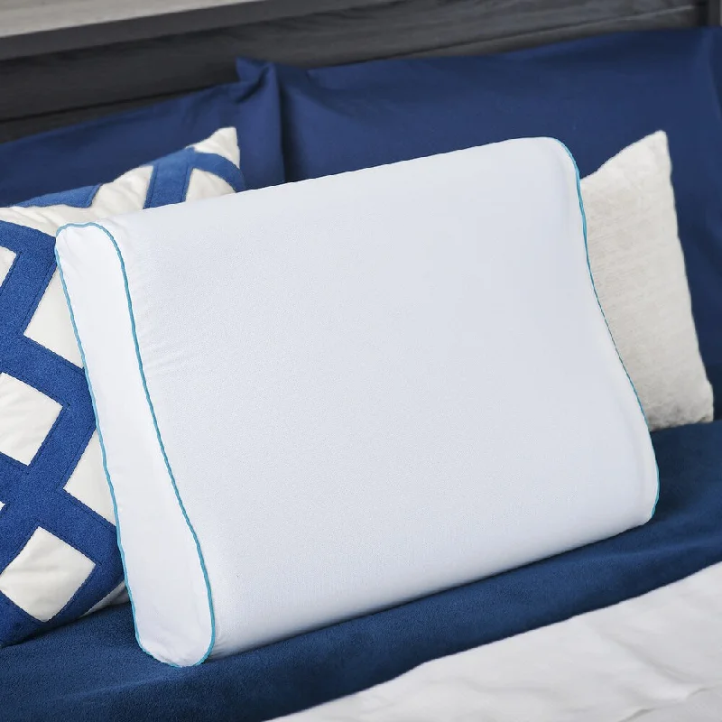Adjustable Pillows for Customized ComfortPriage by Zinus MyGel Memory Foam Contour Pillow with Cover Adjustable Pillows for Customized ComfortPriage by Zinus MyGel Memory Foam Contour Pillow with Cover