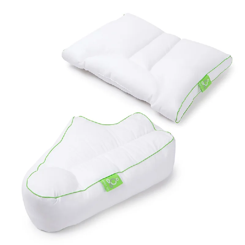 Down Alternative Pillows for Ethical ChoicesSleep Yoga™ Side Sleeper 2 piece Combo - White Down Alternative Pillows for Ethical ChoicesSleep Yoga™ Side Sleeper 2 piece Combo - White