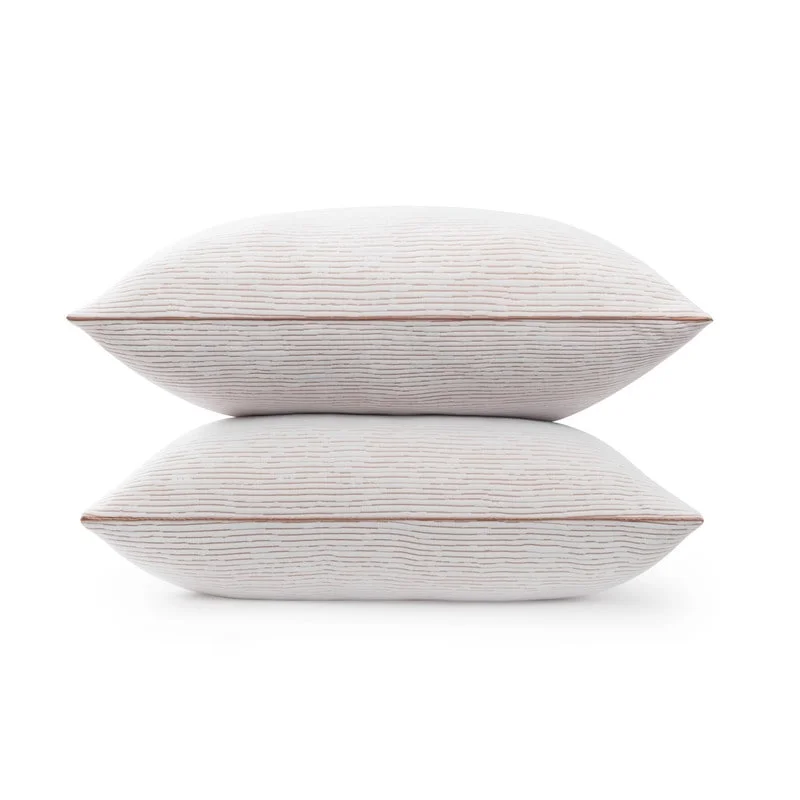 Travel Pillows for Long JourneysBeautyrest Copper Lux Memory Foam Cluster Jumbo Pillows - Set of 2 Travel Pillows for Long JourneysBeautyrest Copper Lux Memory Foam Cluster Jumbo Pillows - Set of 2