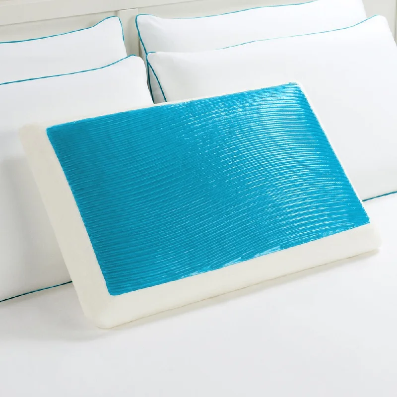 Feather Pillows for a Luxurious SleepComfort Memories Blue Wave Memory Foam and Gel Bed Pillow Feather Pillows for a Luxurious SleepComfort Memories Blue Wave Memory Foam and Gel Bed Pillow