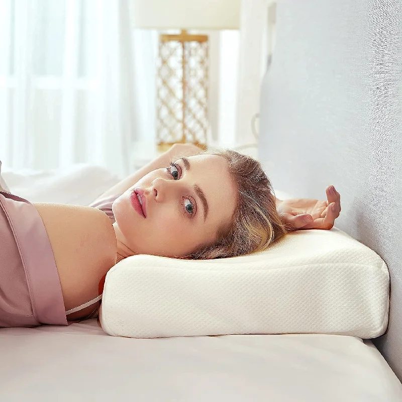 Bolster Pillows for Sofa DecorationContour Pillow for Sleeping, Thailand Natural Latex Pillow for Neck Pain Relief, Cool Cervical Pillow with Washable Pillowcase Bolster Pillows for Sofa DecorationContour Pillow for Sleeping, Thailand Natural Latex Pillow for Neck Pain Relief, Cool Cervical Pillow with Washable Pillowcase