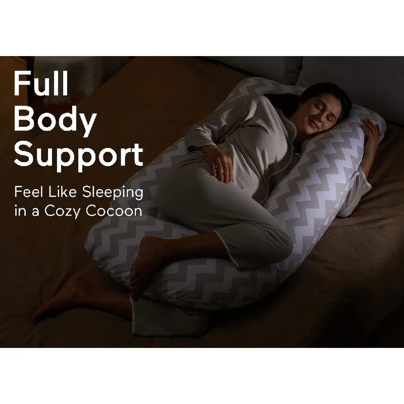 Silk Pillows for Smooth Skin and HairU Shaped Pregnancy Pillows with Cotton Removable Cover, 57 Inch Full Body Pillow Maternity Support, Must Have for Pregnant Women Silk Pillows for Smooth Skin and HairU Shaped Pregnancy Pillows with Cotton Removable Cover, 57 Inch Full Body Pillow Maternity Support, Must Have for Pregnant Women