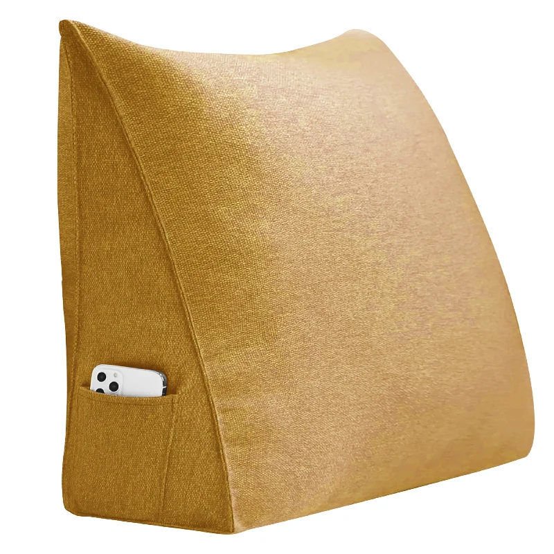 Plush Pillows for a Cozy BedWOWMAX Reading Pillow Wedge Bed Rest Sofa Chair Back Uplift Cushion Plush Pillows for a Cozy BedWOWMAX Reading Pillow Wedge Bed Rest Sofa Chair Back Uplift Cushion